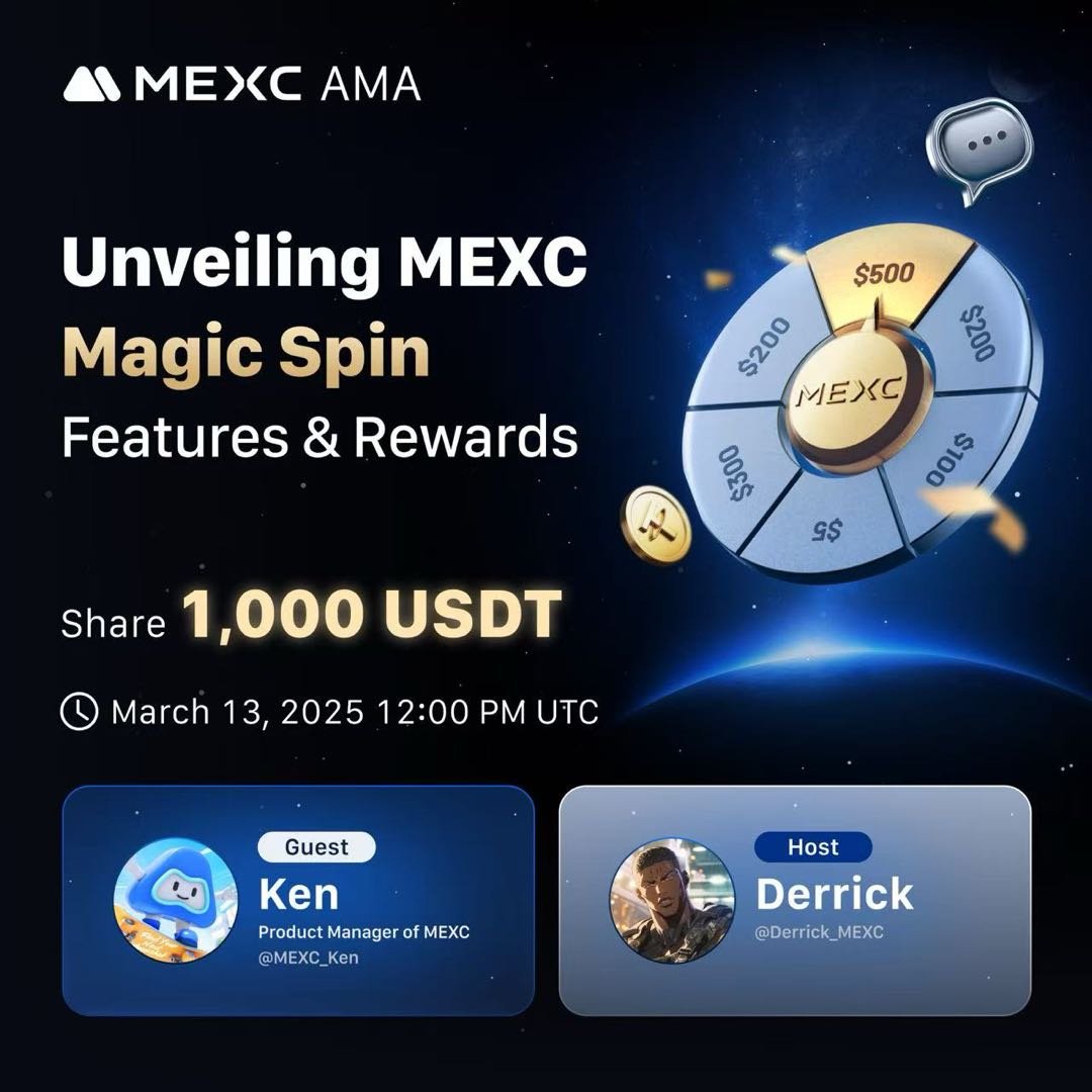 MEXC Giveaway – Submit your question about MEXC Magic Spin to share 1,000 USDT!