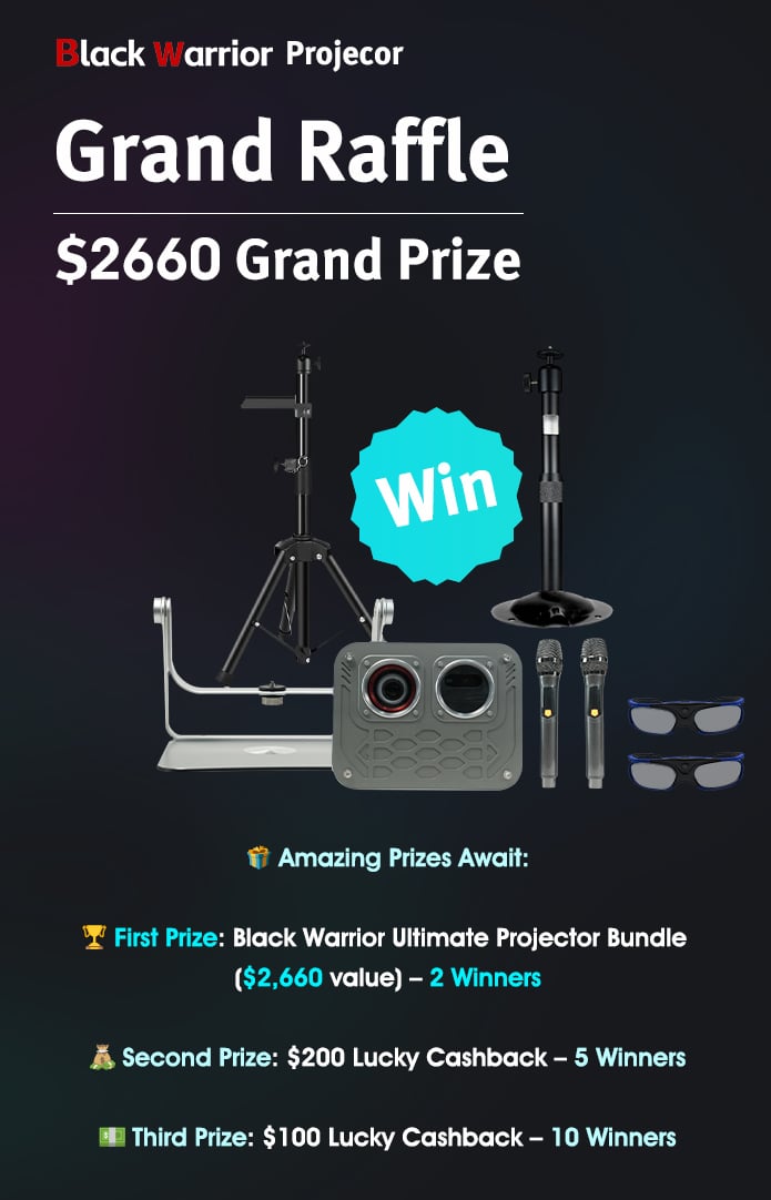 Black Warrior Grand Raffle – Win Exclusive Home Cinema Prizes!