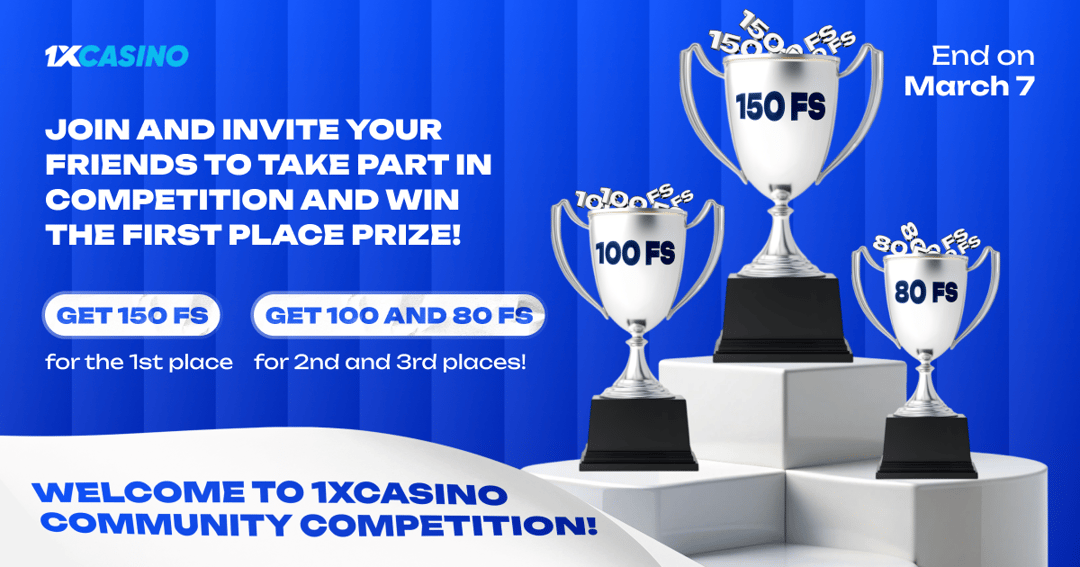 1xCasino Community Competition