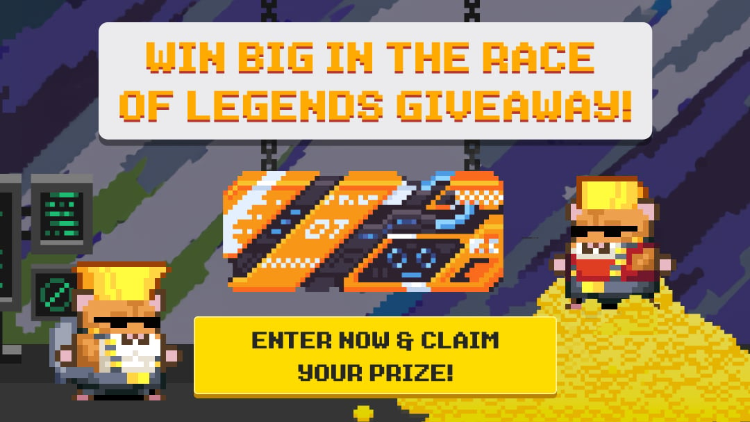 🔥Win Big in The Race Of Legends Giveaway! 250x Ignite Runner Miners For Free!🔥