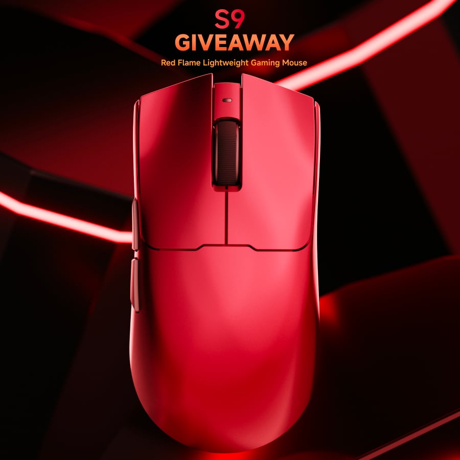 EWEADN S9 Flame Red Mouse GIVEAWAY