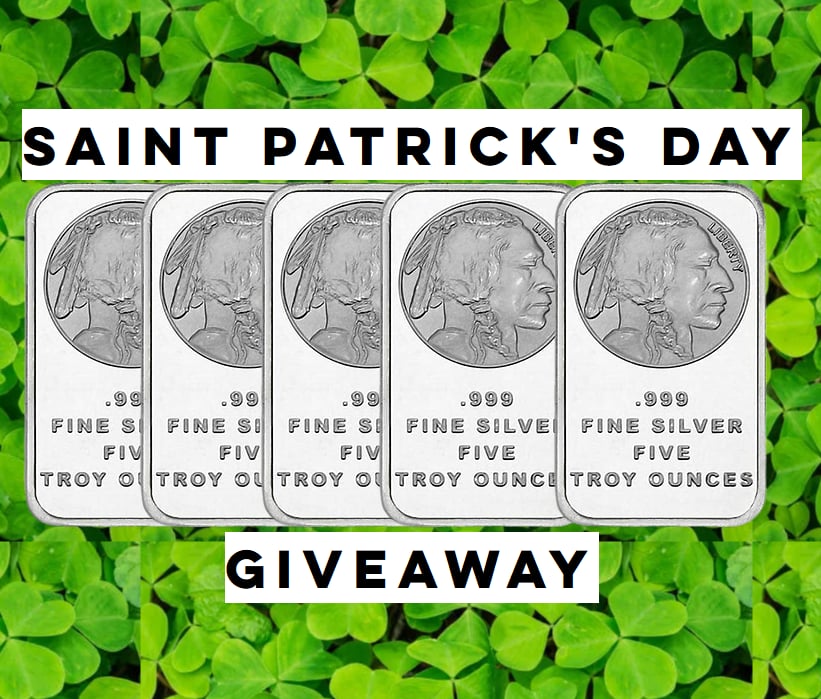 Saint Patrick’s Day Silver Bar Giveaway