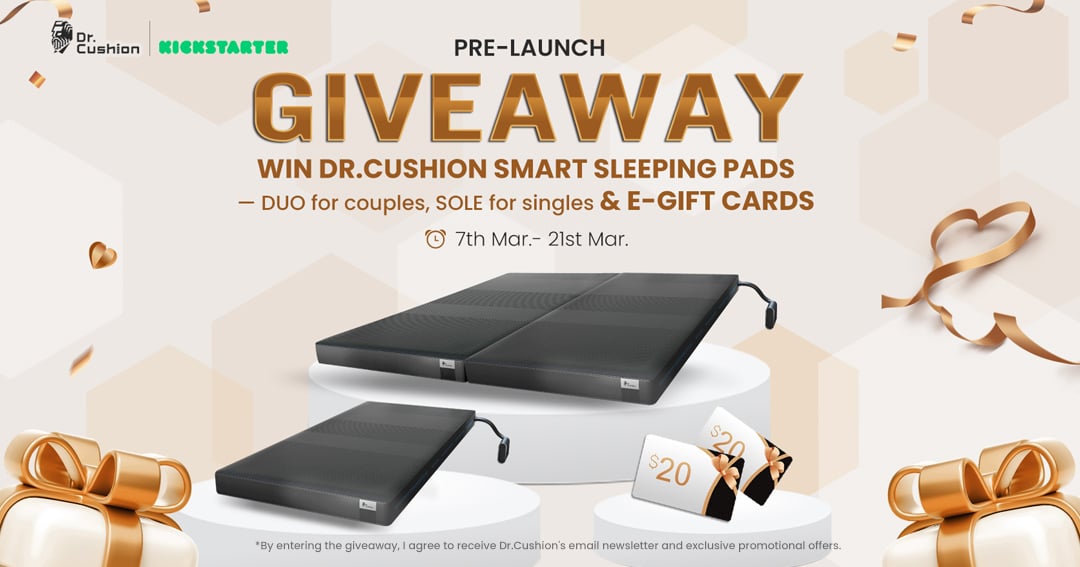 Dr.Cushion Pre-launch Giveaway