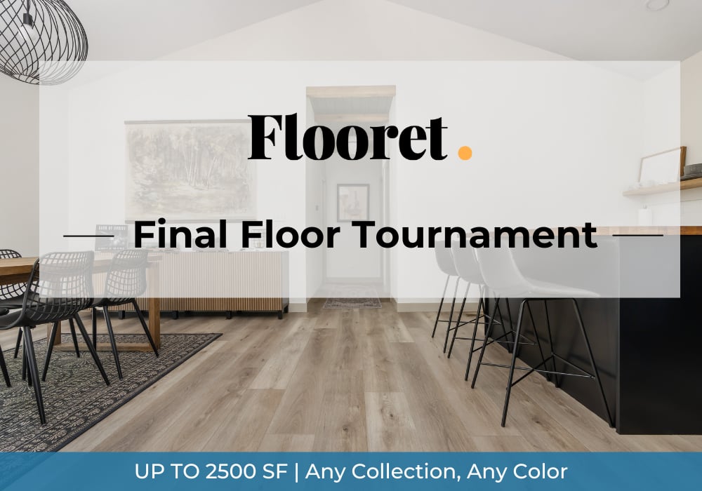 Win up to 2,500 SF of Flooret Flooring