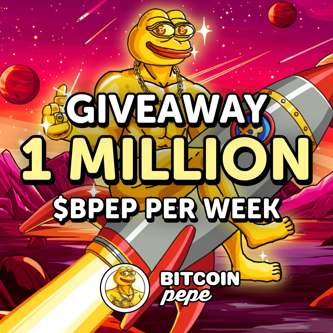 Bitcoin Pepe 1,000,000 $BPEP Giveaway | WEEK 4