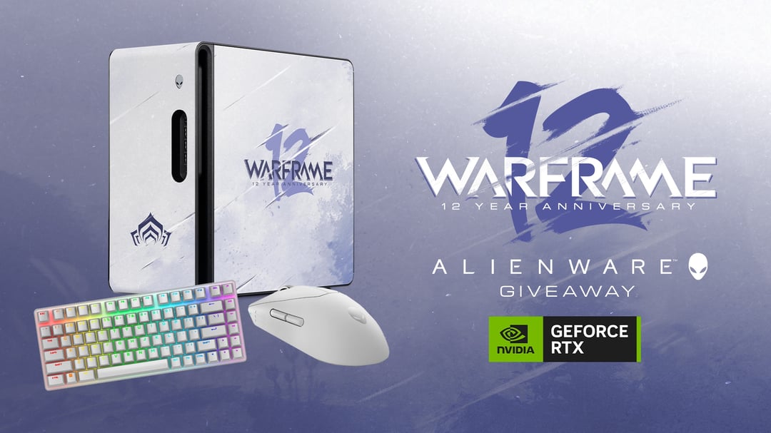 ALIENWARE X WARFRAME: 12 YEAR ANNIVERSARY PC GIVEAWAY