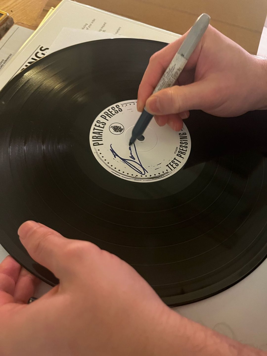 El Elegido test pressing autografiado