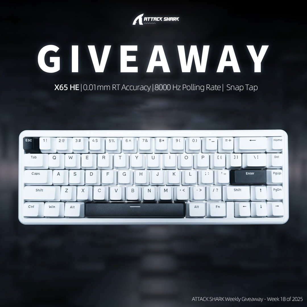 ATTACK SHARK Weekly Giveaway – Week 18 of 2025