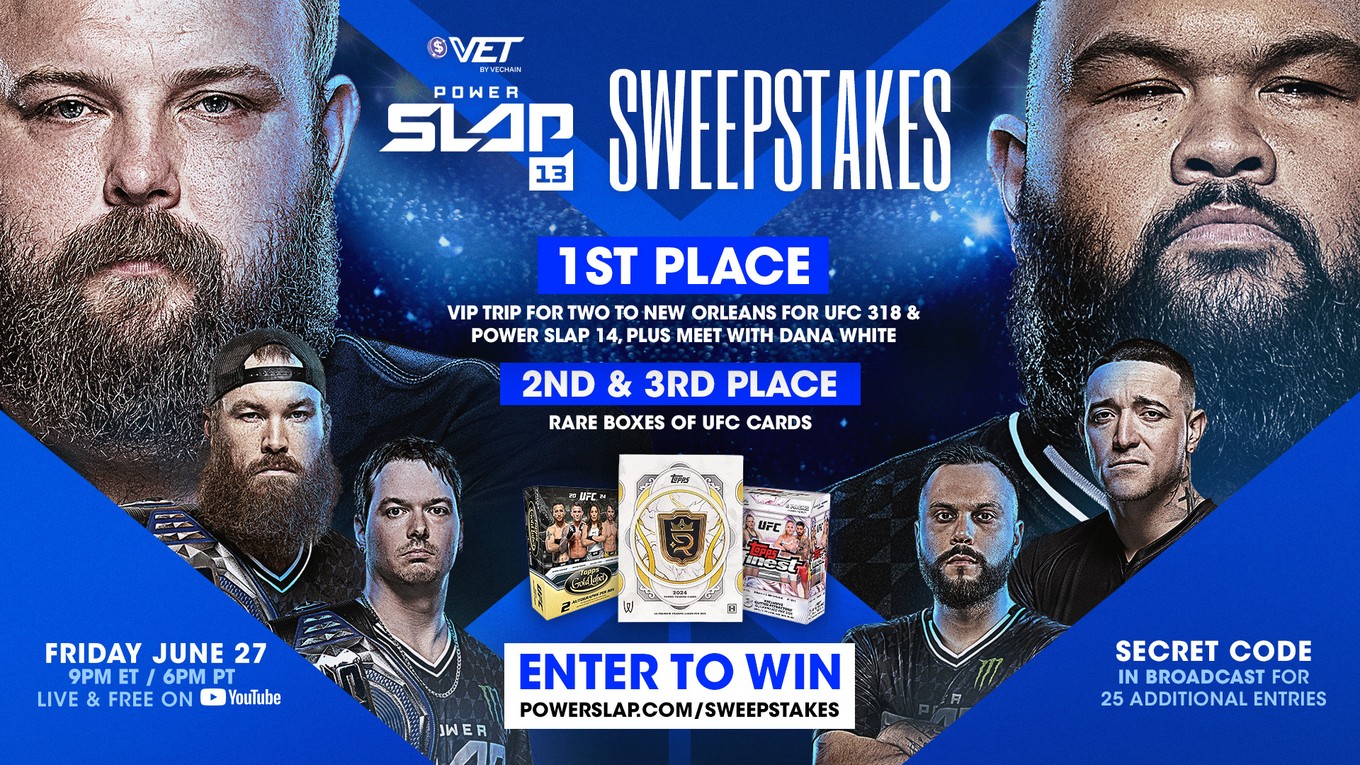 Dana White’s Power Slap 13 Sweepstakes