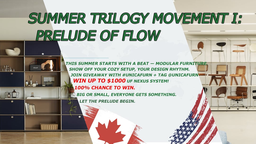 Summer Trilogy Movement I: Up to Win $500 Furniture, 100% Chance to Win.