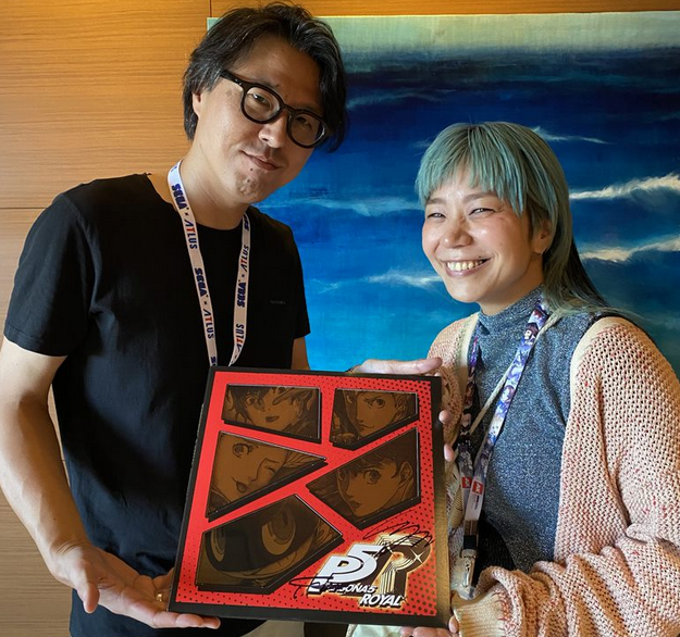 Persona 5 Royal Lyn And Konishi Signed Vinyl Promotion