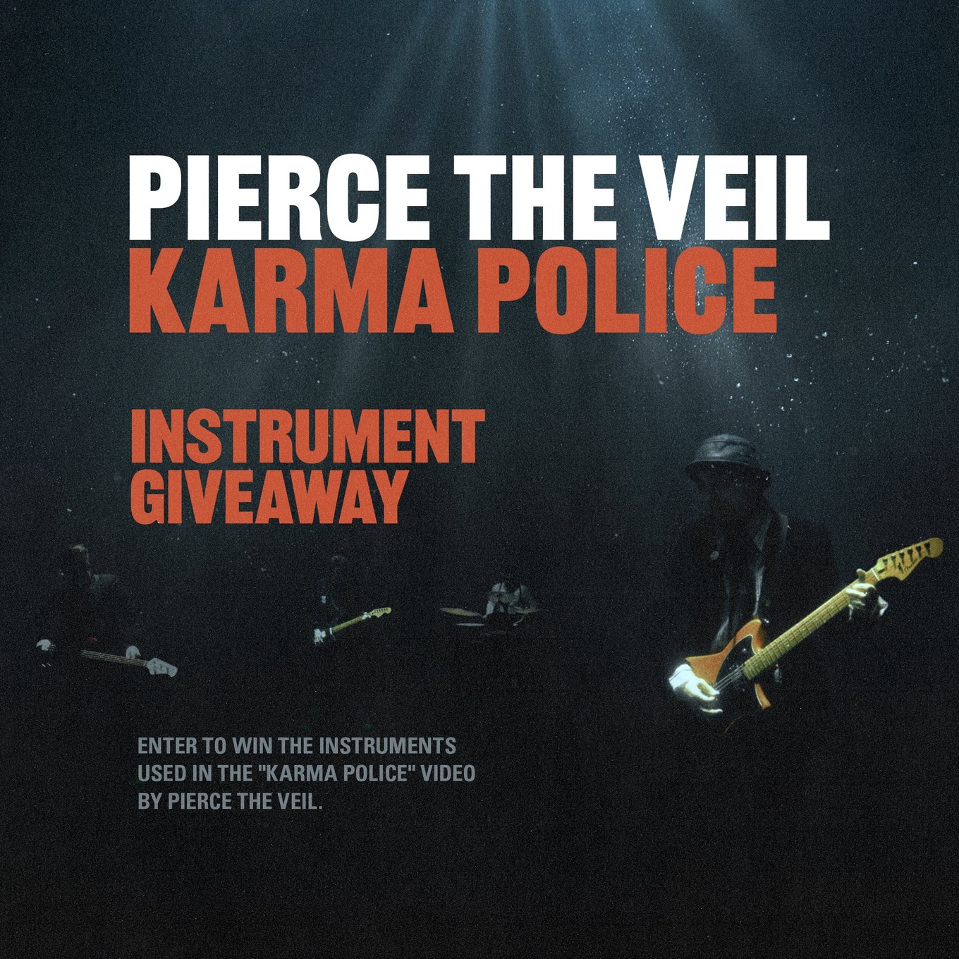 Pierce The Veil – Karma Police Instrument Giveaway