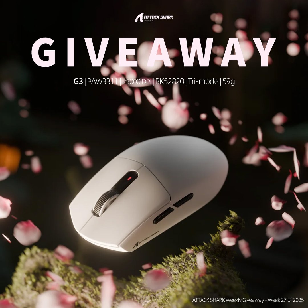 ATTACK SHARK Weekly Giveaway – Week 27 of 2025