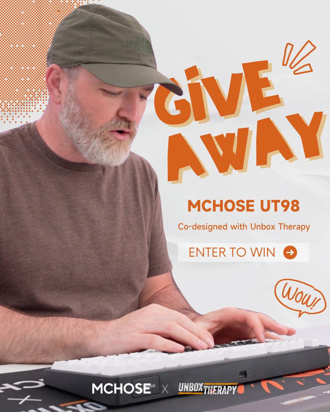 Kickstarter Pre-Launch Giveaway |  MCHOSE x Unbox Therapy UT98 Keyboard 🚀