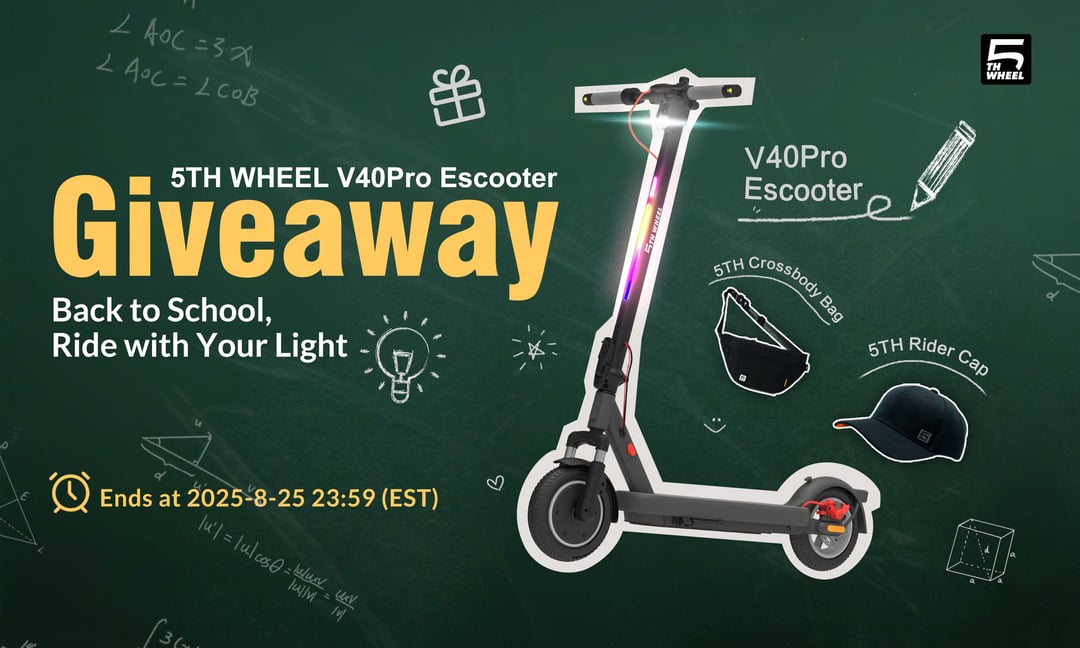 5TH WHEEL V40PRO Escooter Giveaway