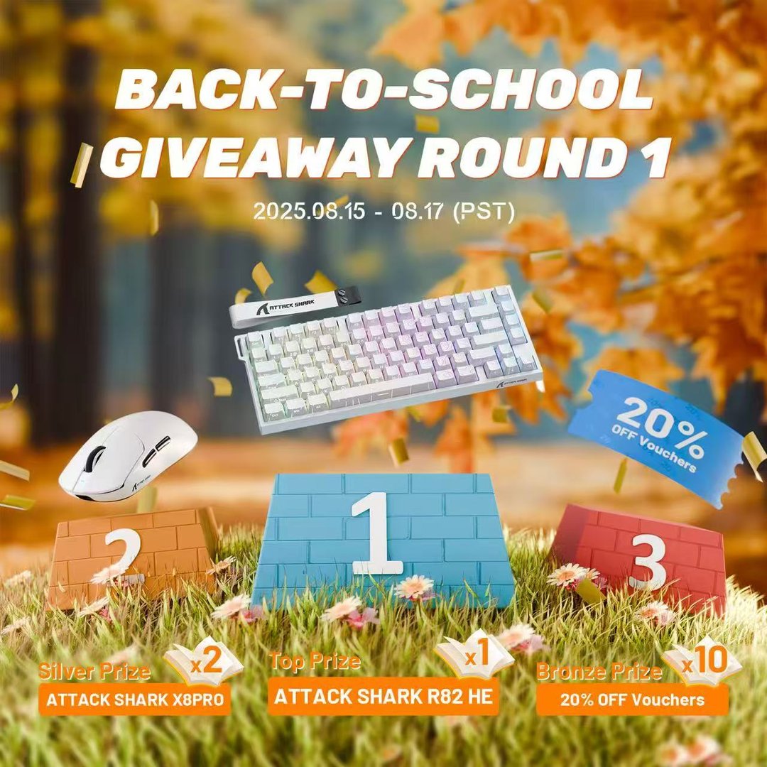 ATTACK SHARK  Back-to-School Giveaway Round 1