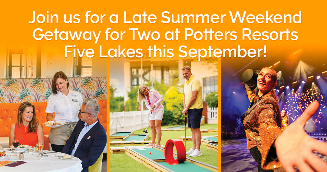 Win A Five Lakes Fully Inclusive 3-Night September Weekend Break For Two People.