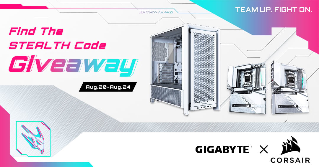 GIGABYTE X CORSAIR Find The STEALTH Code