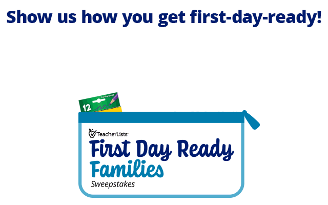 First Day Ready Families Sweepstakes 2025