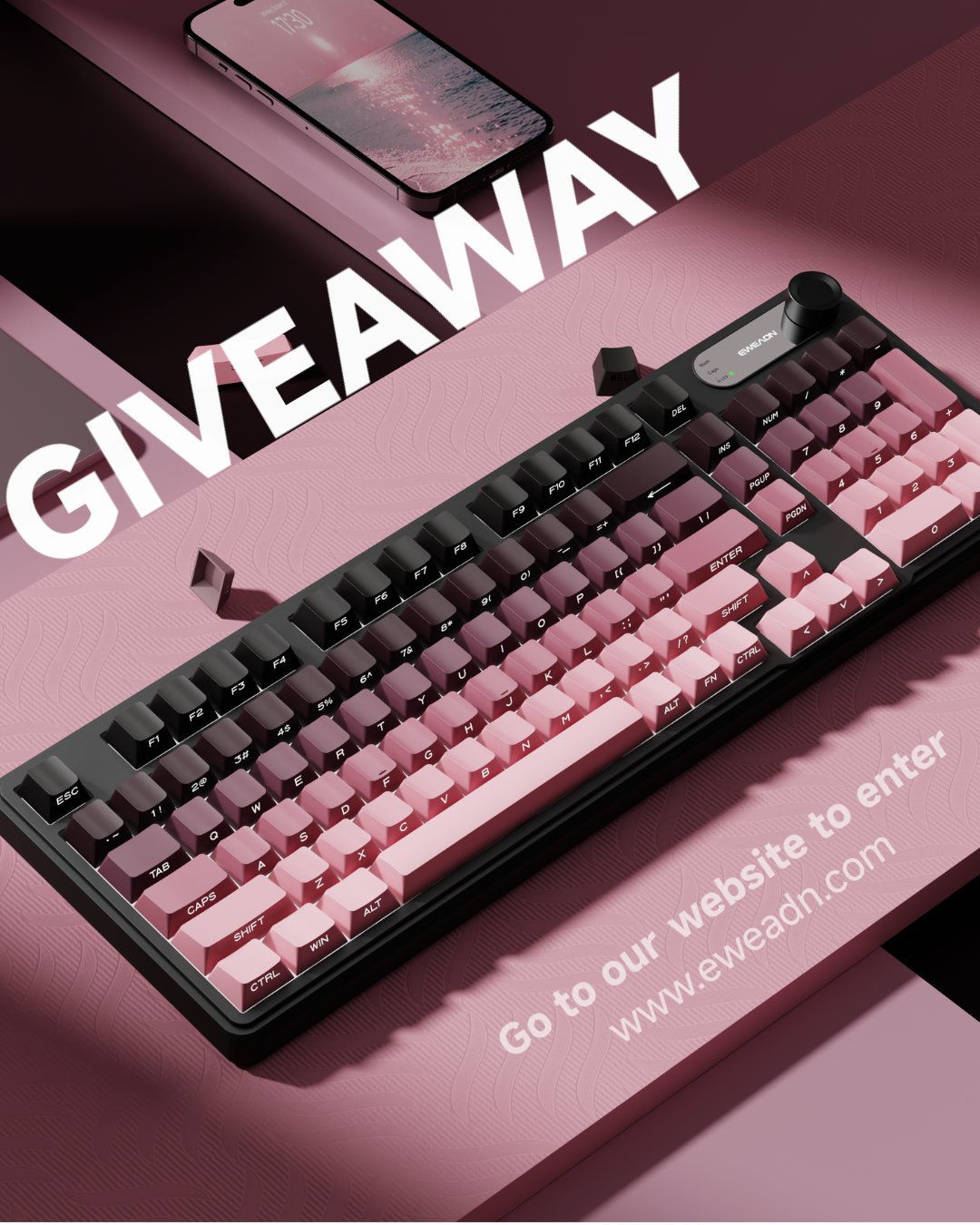 EWEADN V102 Membrane Keyboard GIVEAWAY