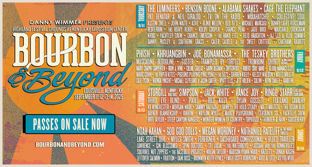 Win A Pair Of VIP Passes To Bourbon & Beyond 2025!