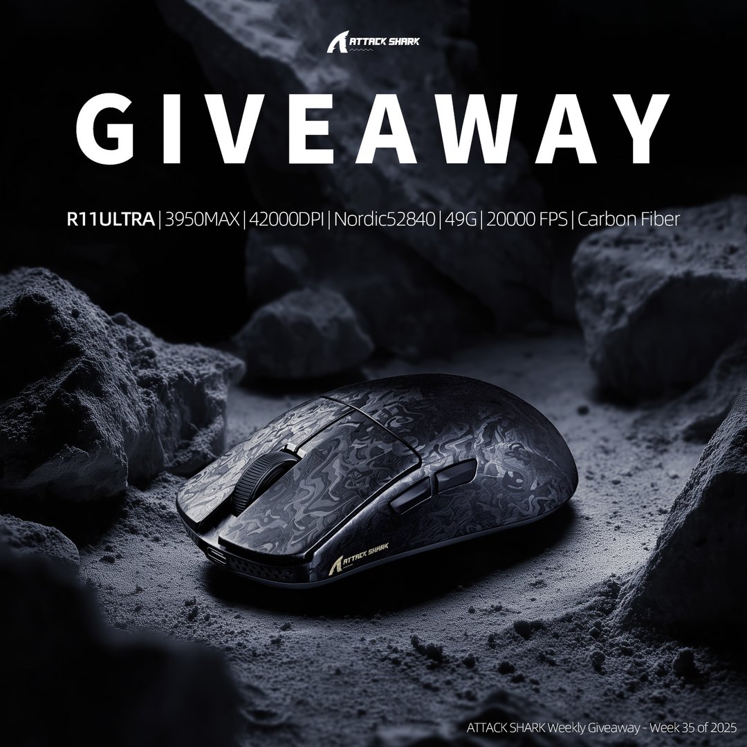 ATTACK SHARK Weekly Giveaway – Week 35 of 2025