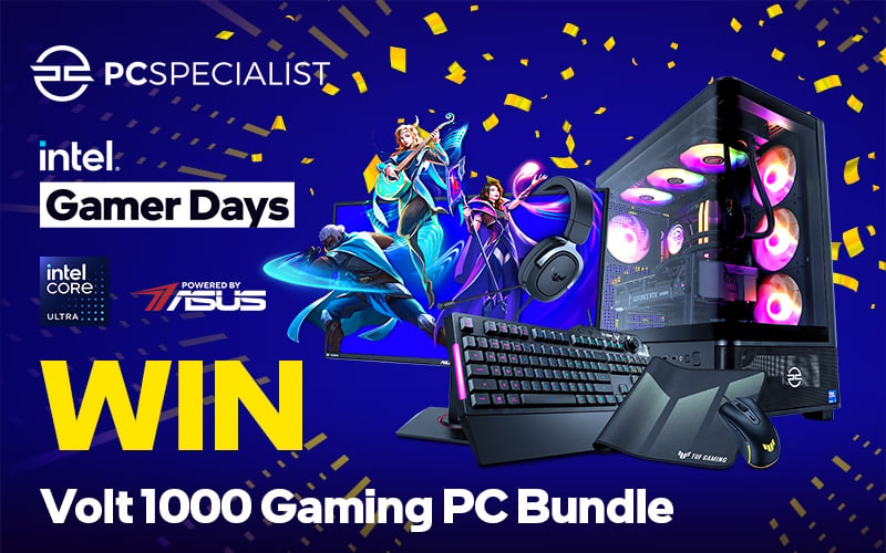 PCSpecialist Intel Gamer Days Volt 1000 Gaming PC Bundle Giveaway