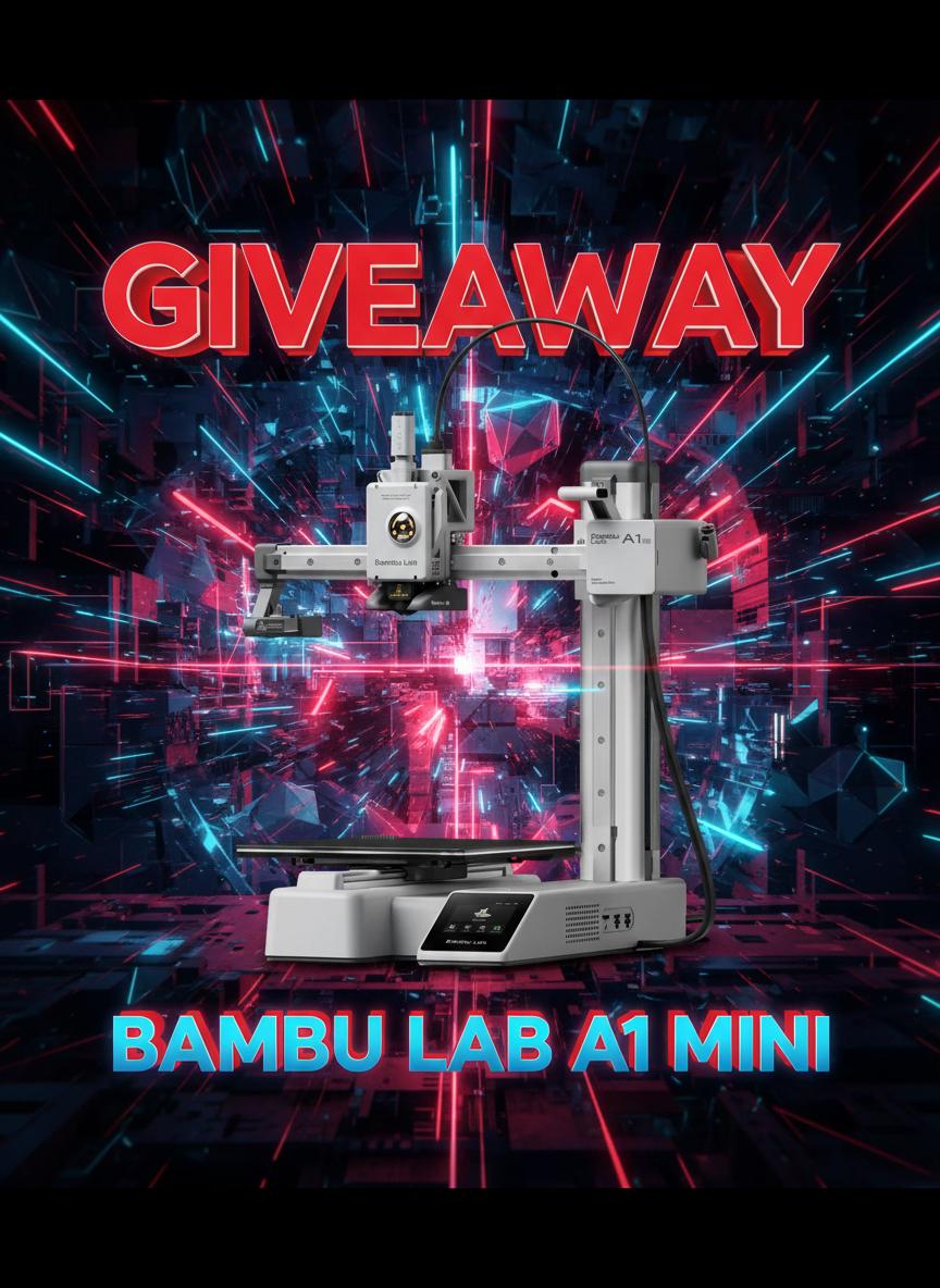 Win a Bambu Lab A1 Mini 3D Printer – Join the ScufflesTV Giveaway #8