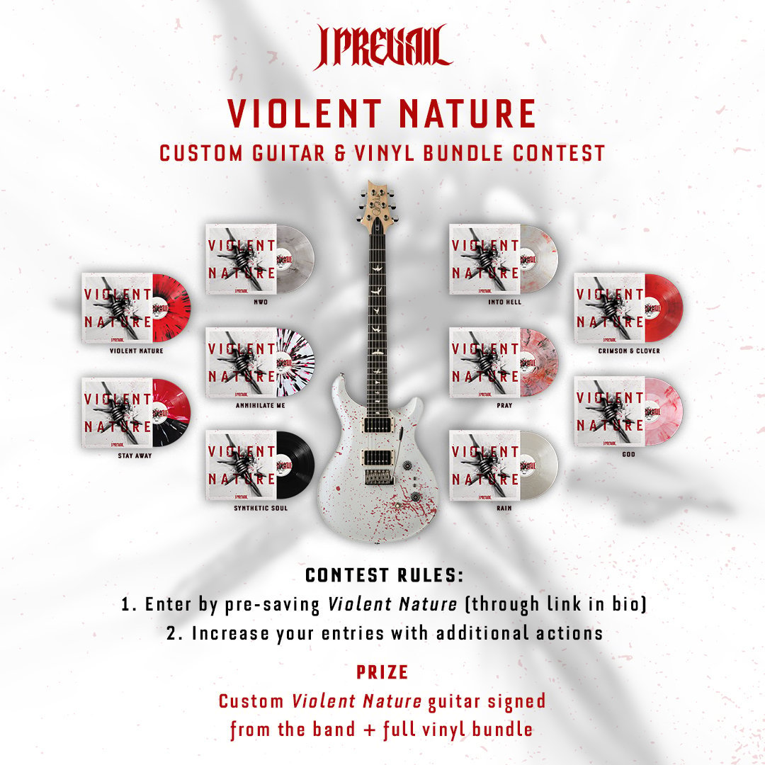 I Prevail – Violent Nature Vinyl  & Guitar Giveaway
