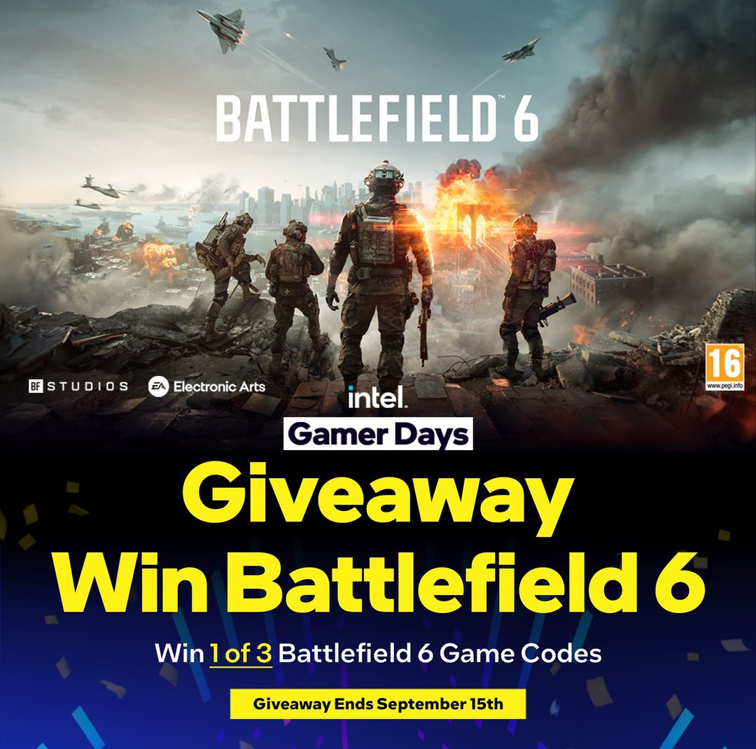 Win a copy of Battlefield 6 with Intel UK