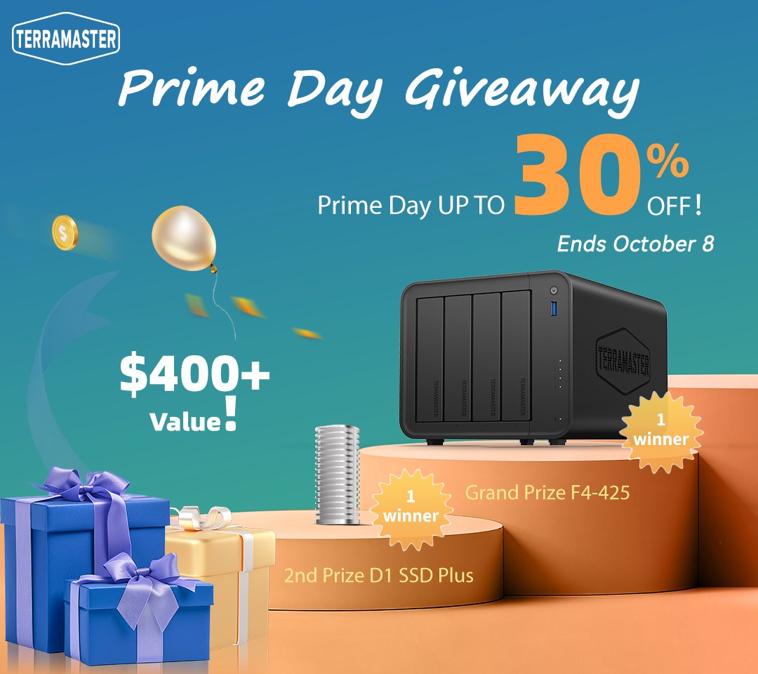 TerraMaster Prime Day Giveaway