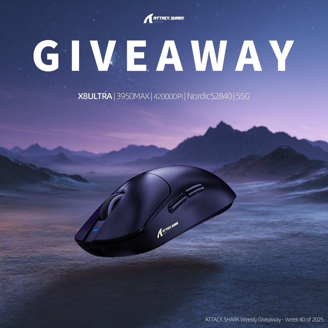 ATTACK SHARK Weekly Giveaway – Week 40 of 2025